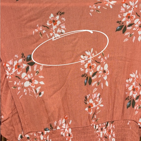 American Rag Smocked Fit & Flare Dress Floral Medium - Picture 6 of 6